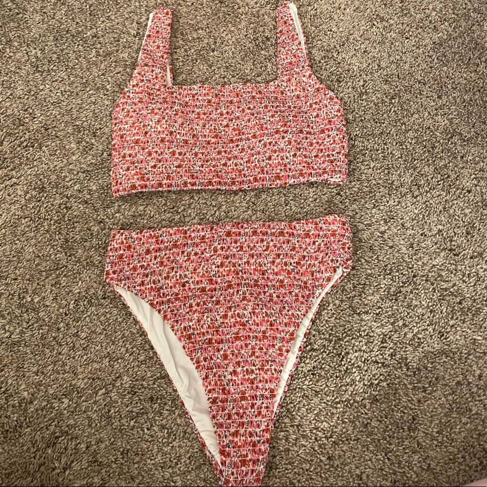 Floral Pink Lily Bikini